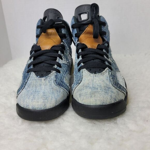 Nike Air Jordan 6 Sneaker Mens Size 6 Retro “Washed Denim” CV5489-401 Shoes - Picture 3 of 10